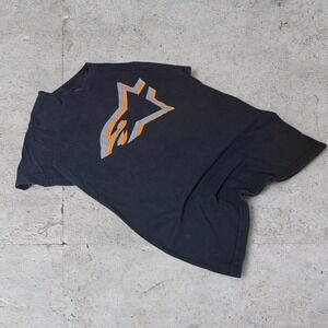 Mens vintage Y2K Alpine Stars grunge skater fox t shirt size Small